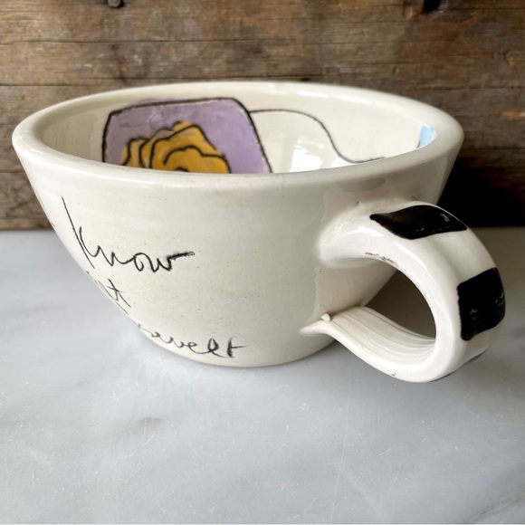 Vintage Sandra Magsamen,Artist•SIGNED and HANDMADE Cup+Plate•Pre-Commercial Fame - Picture 13 of 16